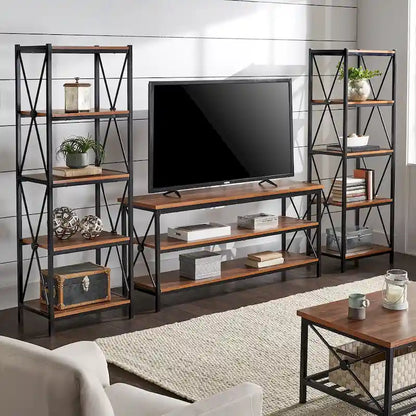 Eulalia 62 W Metal Etagere TV Stand for TVs up to 70 by iNSPIRE Q Classic