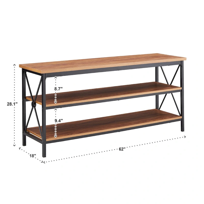 Eulalia 62 W Metal Etagere TV Stand for TVs up to 70 by iNSPIRE Q Classic