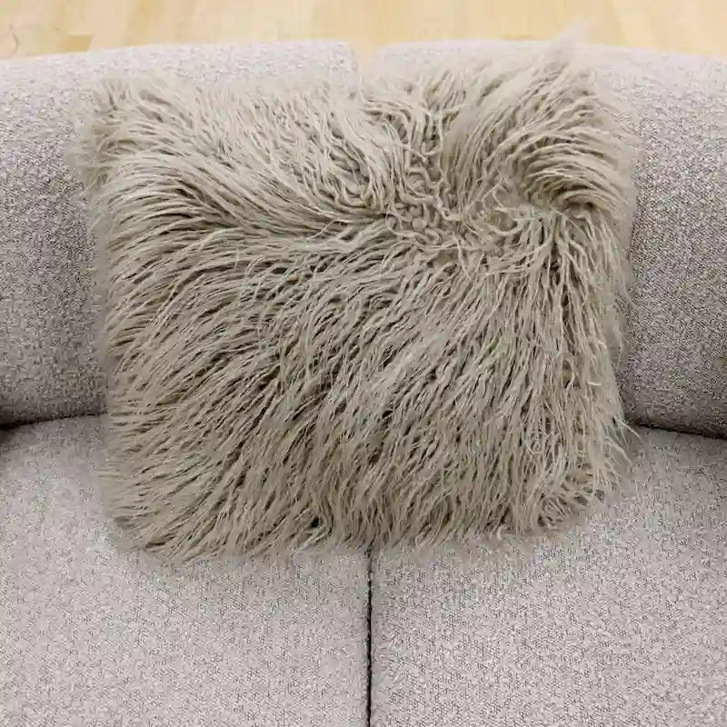 Pasargad Home Simona Curved Sofa with 3 Pillow Included