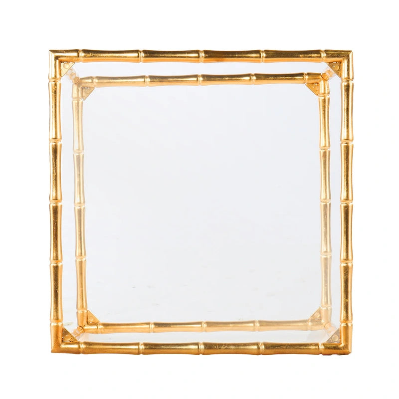 SEI Furniture Overton Glass-Top Side Table