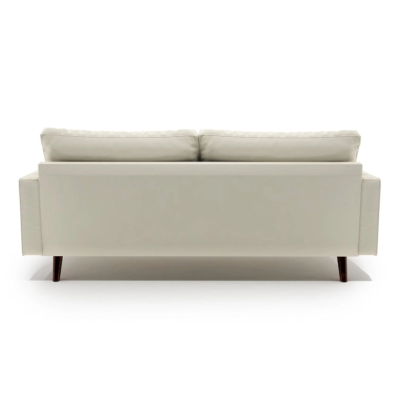 US Pride Faux Leather Mid-century Modern Sofa