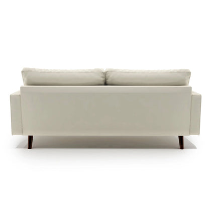 US Pride Faux Leather Mid-century Modern Sofa