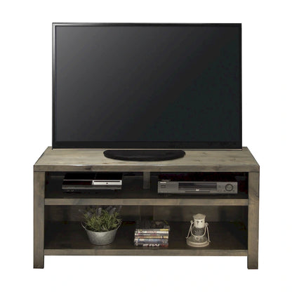 Bridgevine Home Joshua Creek 48 inch TV Stand for TVs up to 55 inches, No Assembly Required, Barnwood Finish