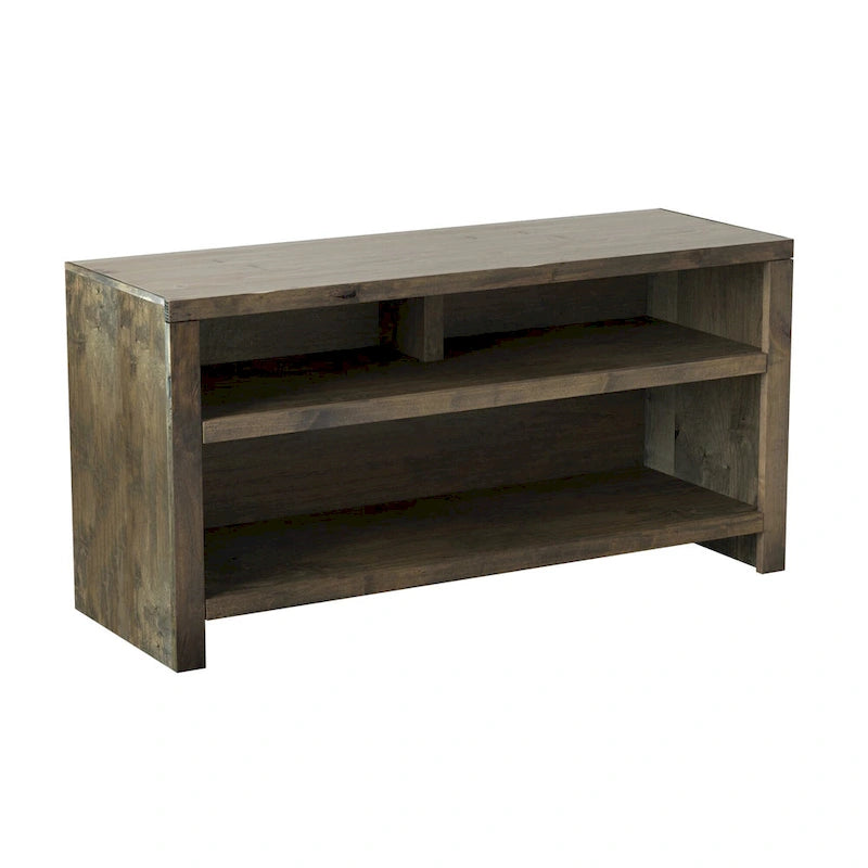 Bridgevine Home Joshua Creek 48 inch TV Stand for TVs up to 55 inches, No Assembly Required, Barnwood Finish