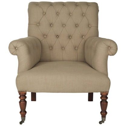 SAFAVIEH Shaina True Taupe Club Chair - 32.7 x 33.9 x 35.4 - 33Wx34Dx35H