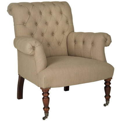SAFAVIEH Shaina True Taupe Club Chair - 32.7 x 33.9 x 35.4 - 33Wx34Dx35H