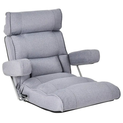 Adjustable Folding Sofa Chair with 6 Position Stepless Back - 31.5x 28.5 x 29.5