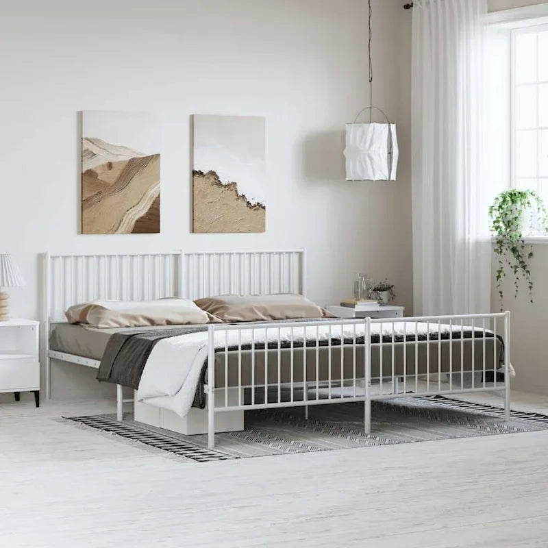 vidaXL Metal Bed Frame, No Mattress