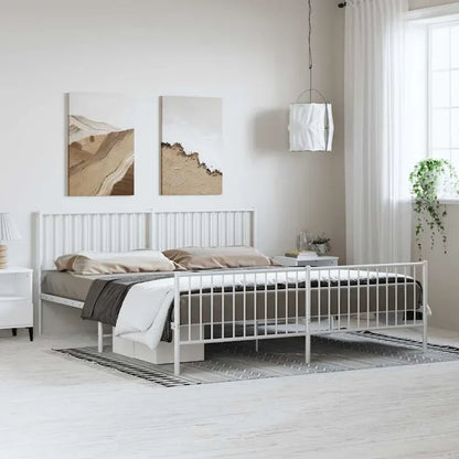vidaXL Metal Bed Frame, No Mattress