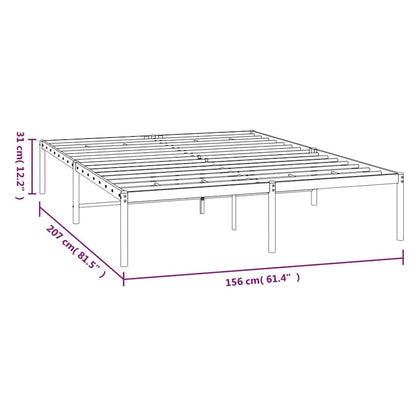 vidaXL Metal Bed Frame, No Mattress