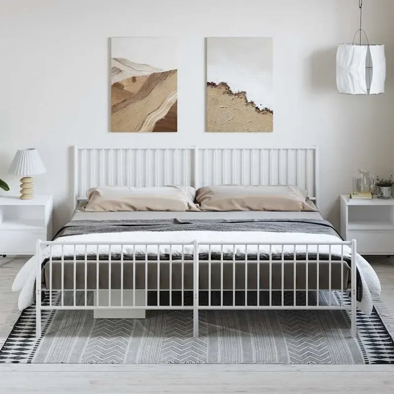 vidaXL Metal Bed Frame, No Mattress