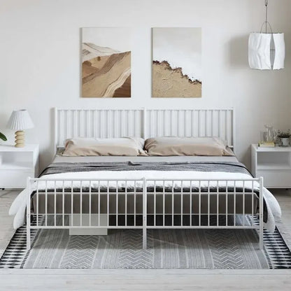 vidaXL Metal Bed Frame, No Mattress