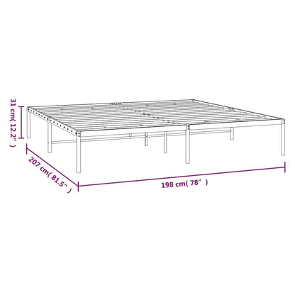 vidaXL Metal Bed Frame, No Mattress