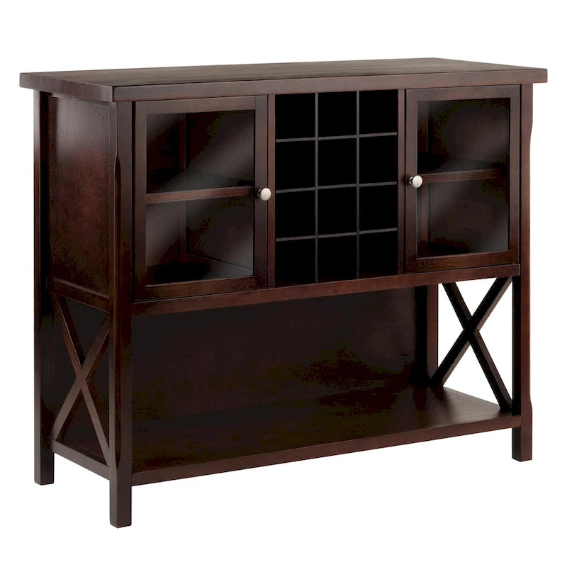 Xola Buffet Cabinet, Cappuccino - 43.8W x 18D x 35.9H