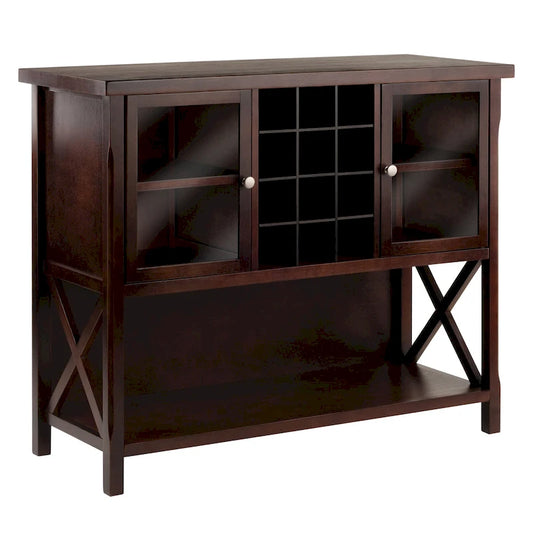 Xola Buffet Cabinet, Cappuccino - 43.8W x 18D x 35.9H