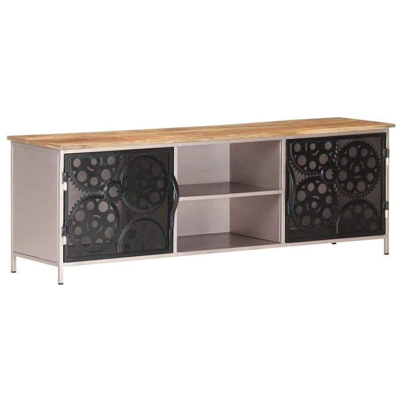 vidaXL TV Stand 47.2x11.8x15.7 Rough Mango Wood