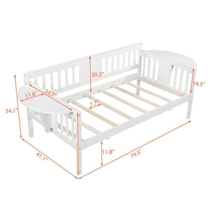 Wood Slat Support twin size Daybed in White