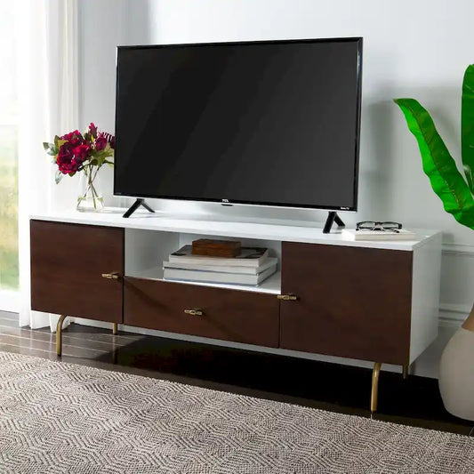 SAFAVIEH Lerke Media TV Stand - 54 W x 15.7 L x 19.7 H - 54Wx16Dx20H