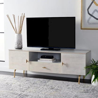 SAFAVIEH Lerke Media TV Stand - 54 W x 15.7 L x 19.7 H - 54Wx16Dx20H