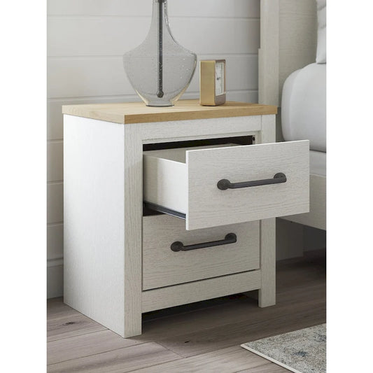 Signature Design by Ashley Linnocreek White/Brown Nightstand