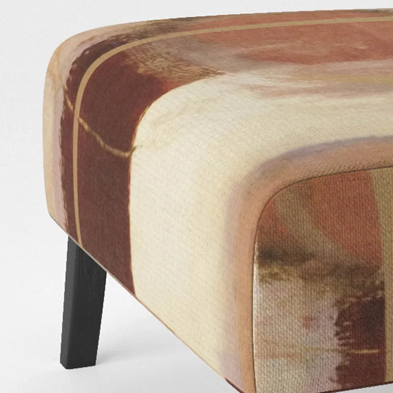 Designart Chocolate Brown Elementary III Upholstered Abstract Accent Chair and Modern & Contemporary Arm Chair