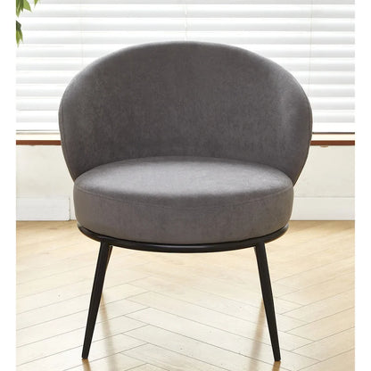 Mid Century Velvet Upholstered Living Room Accent Chair