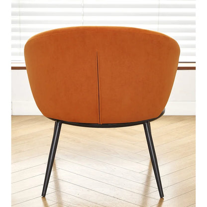 Mid Century Velvet Upholstered Living Room Accent Chair