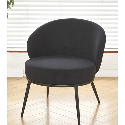 Mid Century Velvet Upholstered Living Room Accent Chair