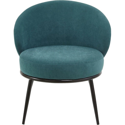 Mid Century Velvet Upholstered Living Room Accent Chair