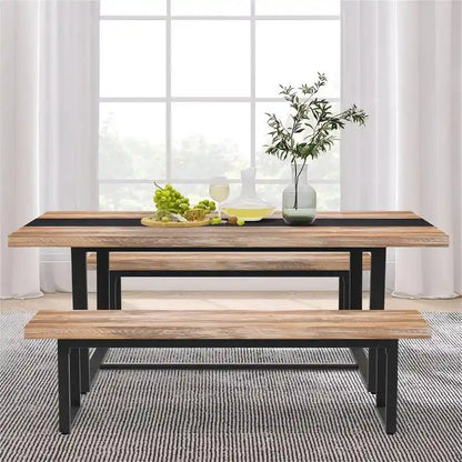 Farmhouse Indoor Kitchen Table Benches