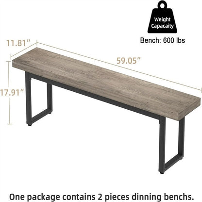 Farmhouse Indoor Kitchen Table Benches