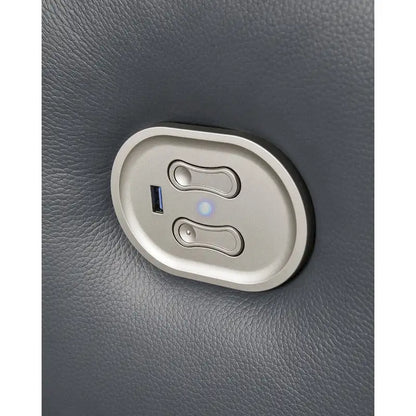 Signature Design by Ashley Mindanao Steel Power Reclining Sofa - 89W x 42D x 43H