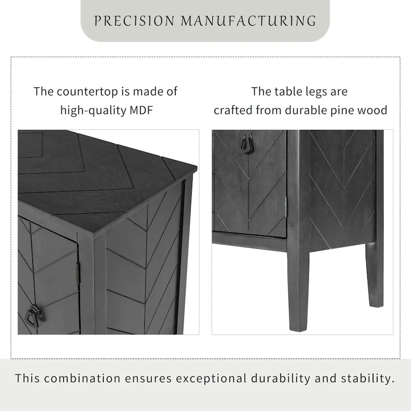 37 Vintage Style Kitchen Accent Buffet Sideboard Cabinet