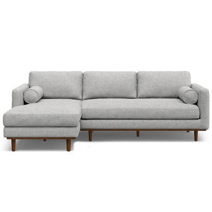 WYNDENHALL Brixley Mid Century 102 inch Wide Left Sofa Sectional