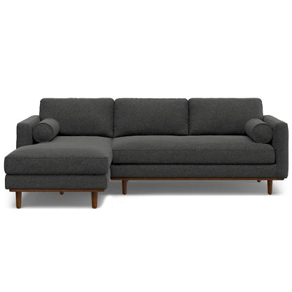 WYNDENHALL Brixley Mid Century 102 inch Wide Left Sofa Sectional
