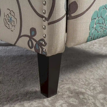 Traditional Fabric Recliner Chairs with Studded Border by Christopher Knight Home