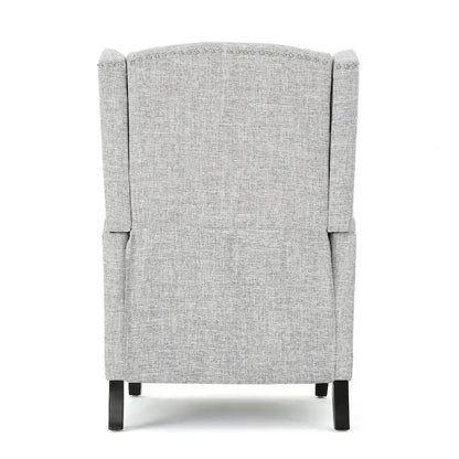 Traditional Fabric Recliner Chairs with Studded Border by Christopher Knight Home