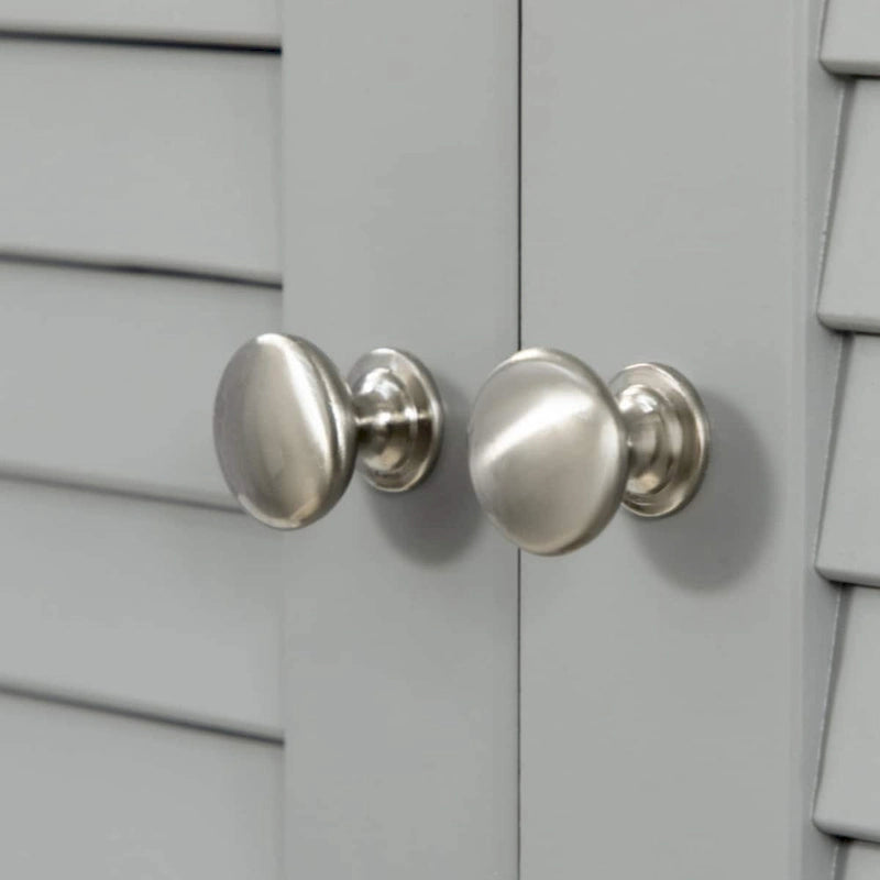 Freestanding Bathroom Linen Cabinet with 2 Cabinets and Countertop, Bathroom Floor Cabinet