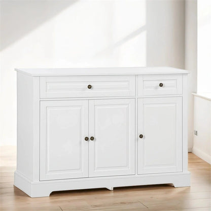 Modern Kitchen Buffet Cabinet with 2 Drawers and Adjustable Shelves