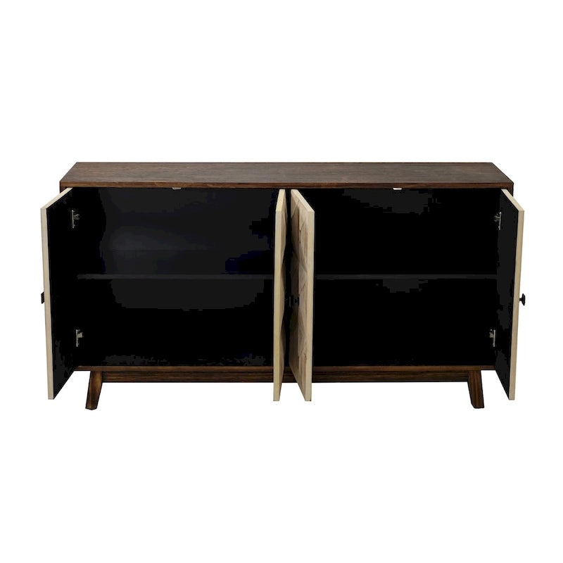 59.84 4 Doors Vintage Sideboard