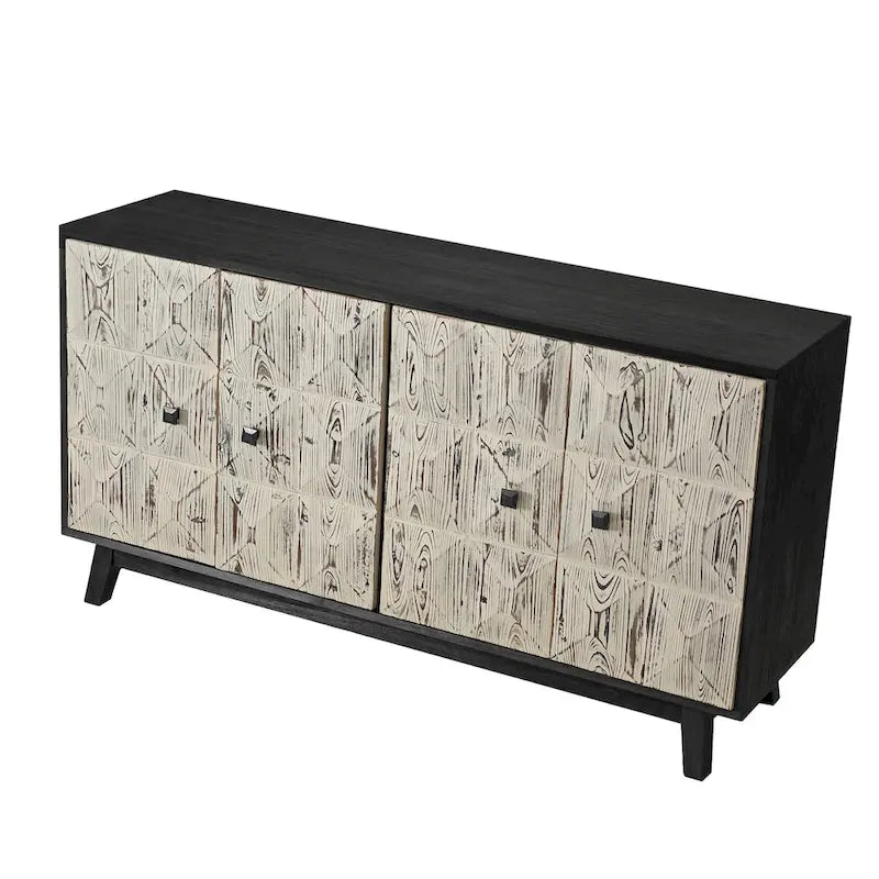 59.84 4 Doors Vintage Sideboard