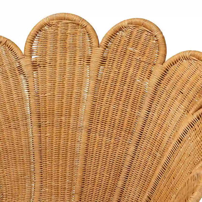 Blossom Bohemian Honey Rattan Accent Flower Chair